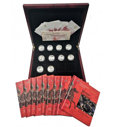 Poland. Collection of medals “Great Battles of the Poles”, 10 pcs, Treasury of the Polish Mint, Ag 925