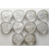 Poland. Collection of medals “Great Battles of the Poles”, 10 pcs, Treasury of the Polish Mint, Ag 925