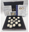 Poland. Collection “Commemorative Issue of the Common Currency of the Eurozone Countries”, 14 pcs, Silver and Gold plated medals