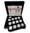Poland. Collection “1000 Years of Polish Money”, 13 pcs, National Treasury, Silver and Gold plated medals
