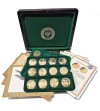 Poland. Collection “Poles in World War II 1939-1945,” 13 pcs, National Treasury, Gold-plated medals