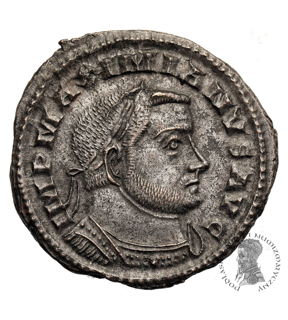 Rzym Cesarstwo. Maksymian (Maximianus Herculius) 285-308,310 AD. AE Folis, 304-305 AD, Lugdanum (Lyon)