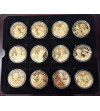 Poland. Collection “Great Poles Distinguished for Independence,” 24 pcs, National Treasury, Gold-plated medals