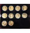Poland. Collection “Great Poles Distinguished for Independence,” 10 pcs, National Treasury, Gold-plated medals