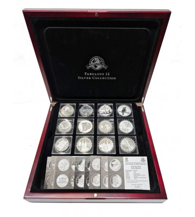 “ Fabulous 12 Silver Collection,” 12 pcs, .999 oz (12 x 1 oz of Pure Silver)