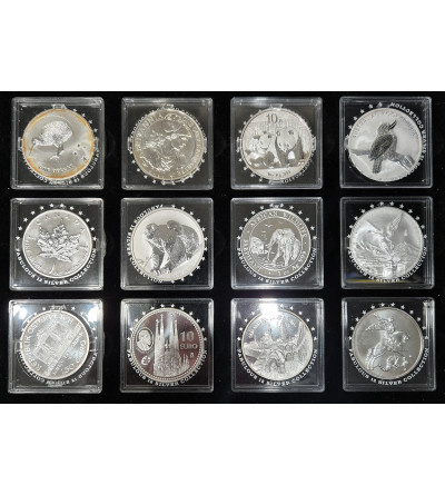 ,, Fabulous 12 Silver Collection " 12 sztuk, Oz .999 (12 x 1 Oz czystego srebra)