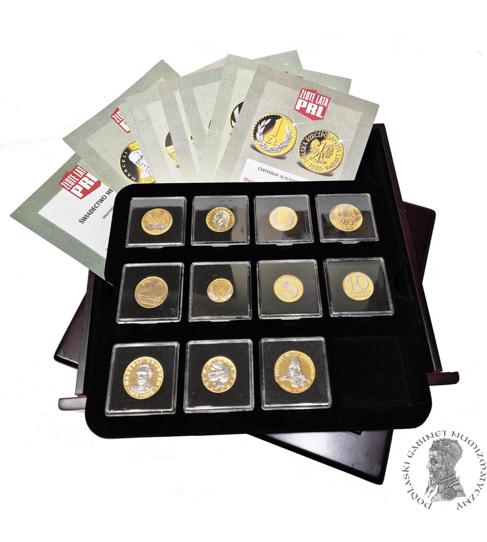 Poland. “Golden Years of the Polish People's Republic” set, National Treasury, 11 coins in the set
