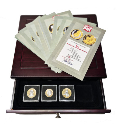 Poland. “Golden Years of the Polish People's Republic” set, National Treasury, 11 coins in the set