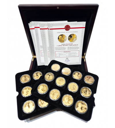 Poland. Collection Gold-plated medals “ Great Poles Distinguished for Independence ” 24 pcs, National Treasury