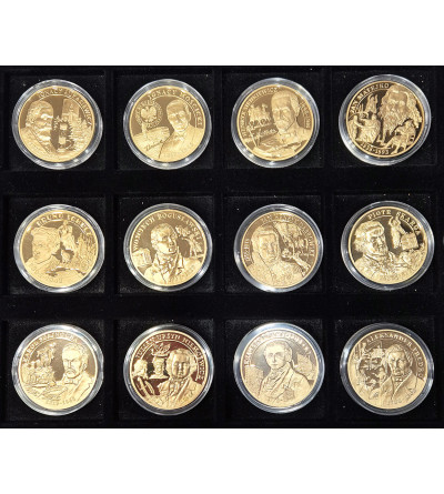 Poland. Collection Gold-plated medals “ Great Poles Distinguished for Independence ” 24 pcs, National Treasury