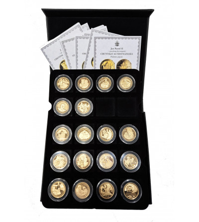 Poland. Collection Gold-plated medals “ John Paul II - called to holiness ” 18 pcs, National Treasury