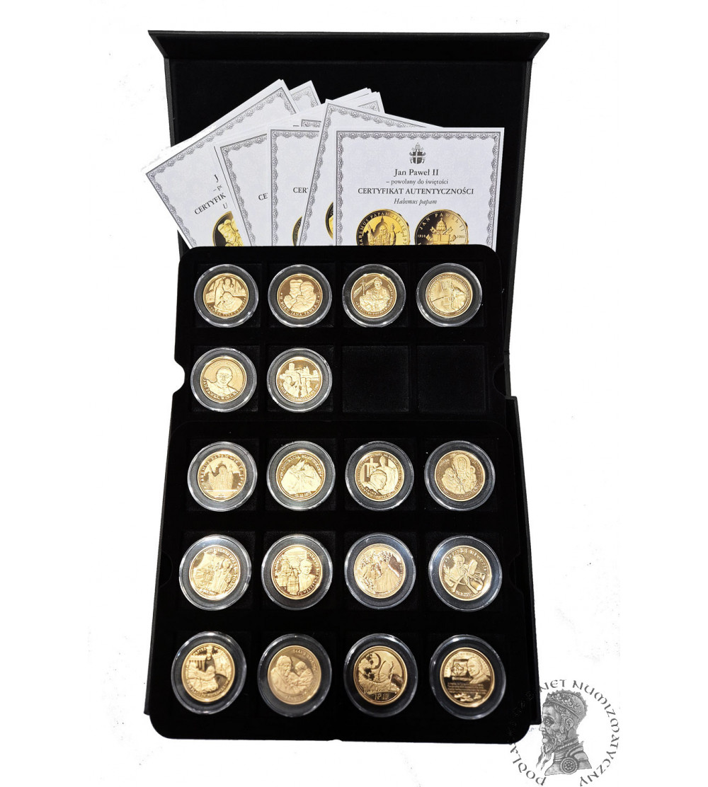 Poland. Collection Gold-plated medals “ John Paul II - called to holiness ” 18 pcs, National Treasury