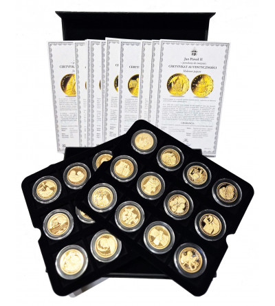 Poland. Collection Gold-plated medals “ John Paul II - called to holiness ” 24 pcs, National Treasury