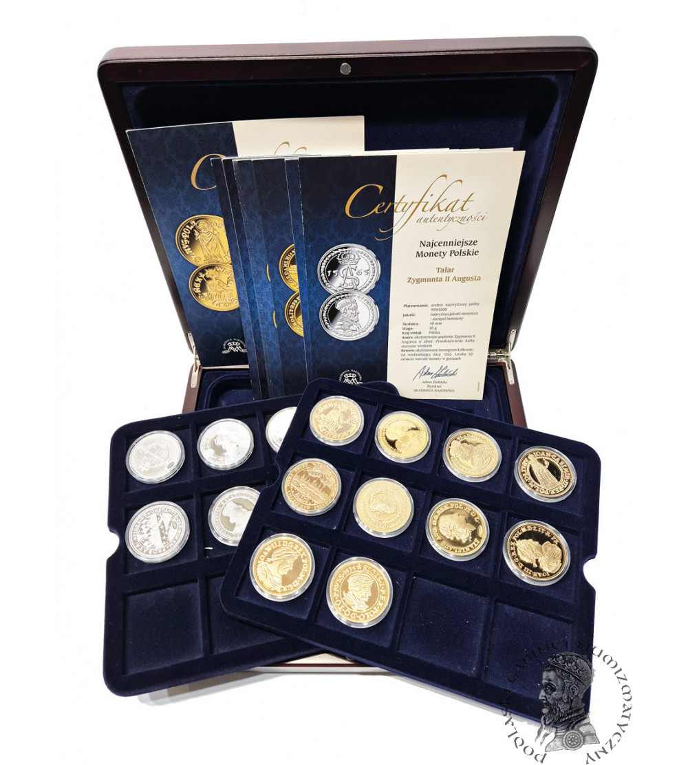 Poland. Collection of replicas of “The Most Valuable Polish Coins” - 18 pcs, National Treasury