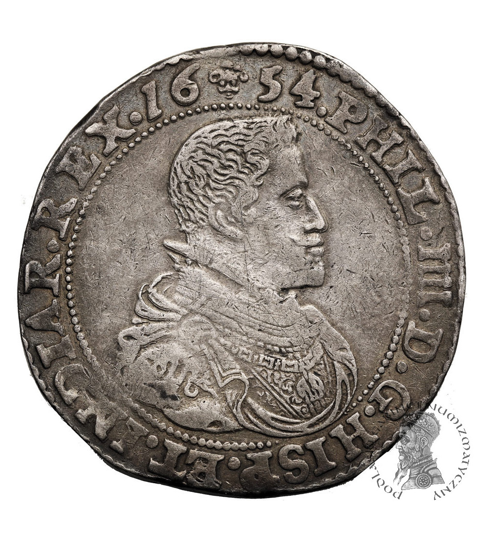 Spanish Netherlands, Brabant. Philipp IV 1621-1665. Ducaton 1654, Brussels Mint