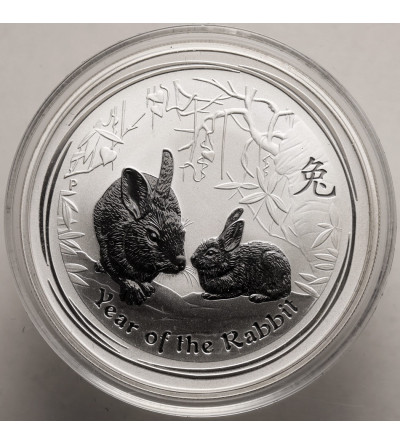 Australia. 1 Dollar 2011 P, Year of the Rabbit, 1 Oz Ag .999