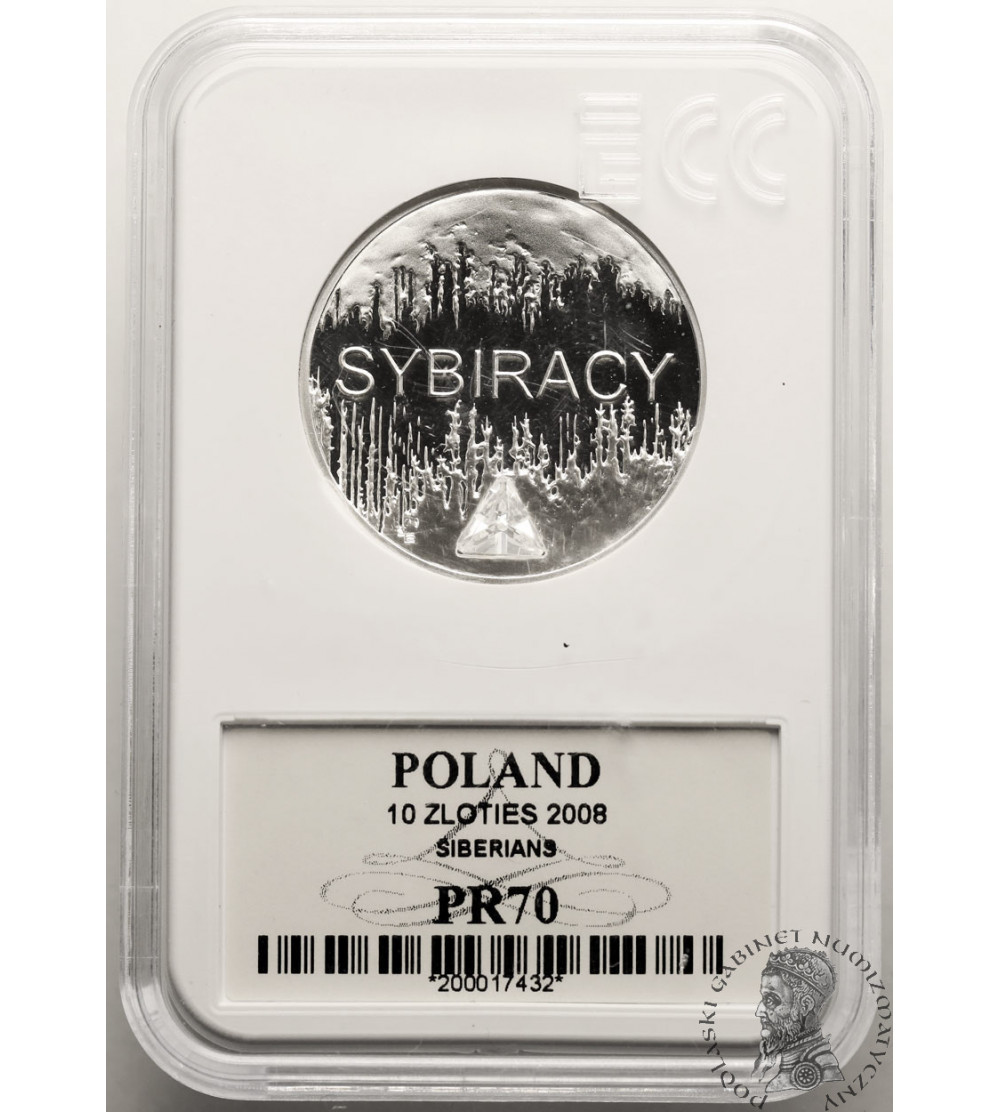 Polska. 10 złotych 2008, Sybiracy - GCN ECC PR 70
