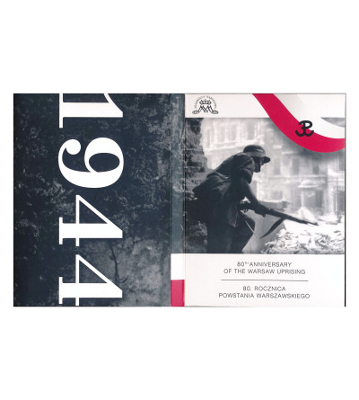 Niue. 1 dolar 2024, 80 Rocznica Powstania Warszawskiego, 1 Oz Ag .999