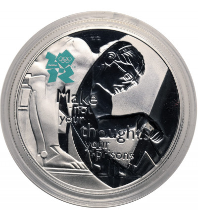 Great Britain. 5 Pounds 2009, Isaac Newton, XXX Olympic Games, London 2012, Sterling Silver