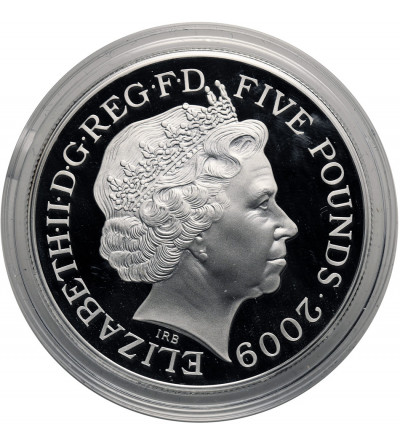 Great Britain. 5 Pounds 2009, ,,Flying Scotsman", XXX Olympic Games, London 2012, Sterling Silver
