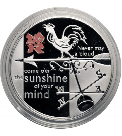 Great Britain. 5 Pounds 2010, Weather, XXX Olympic Games, London 2012, Sterling Silver