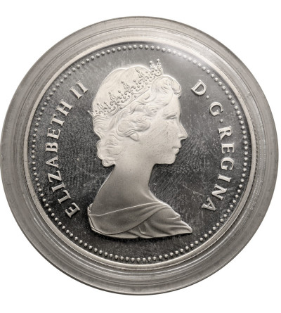 Canada, Elizabeth II (1952-2022). 1 Dollar 1981, 100th anniversary of the Trans-Canada Railway