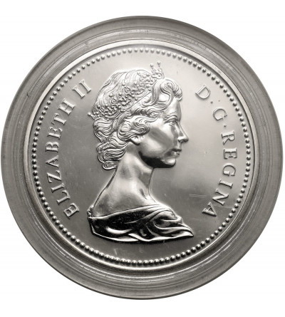 Kanada, Elżbieta II (1952-2022). 1 dolar 1976, 100-lecie Biblioteki Parlamentarnej w Ottawie