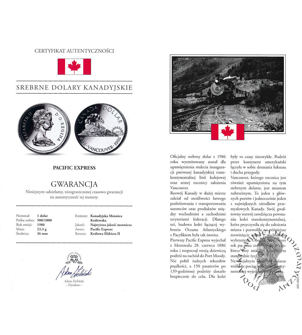 Canada, Elizabeth II (1952-2022). 1 Dollar 1986, Centennial of Vancouver