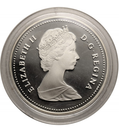 Kanada, Elżbieta II (1952-2022). 1 dolar 1987, 400 rocznica odkrycia Cieśniny Davisa, Kolekcja: ,,Srebrne dolary kanadyjskie"