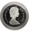 Kanada, Elżbieta II (1952-2022). 1 dolar 1989, Rzeka Mackenzie, Kolekcja: ,,Srebrne dolary kanadyjskie"