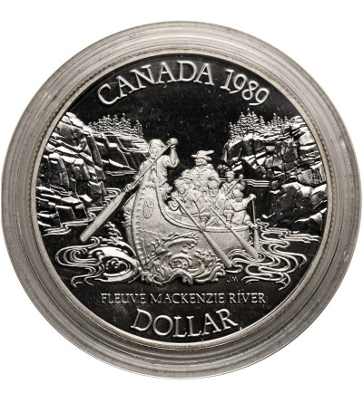 Canada, Elizabeth II (1952-2022). 1 Dollar 1989, Mackenzie River, Collection: “Canadian Silver Dollars”