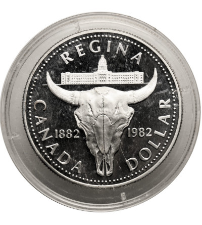 Canada, Elizabeth II (1952-2022). 1 Dollar 1982, Buffalo, Regina Centennial, Collection: “Canadian Silver Dollars”