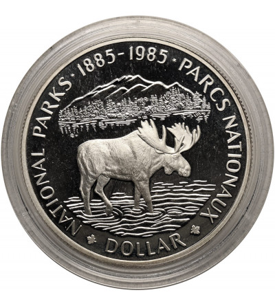 Canada, Elizabeth II (1952-2022). 1 Dollar 1985, 100 Years of National Parks, Collection: “Silver Canadian Dollars”