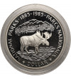 Kanada, Elżbieta II (1952-2022). 1 dolar 1985, 100 Lat Parków Narodowych, Kolekcja: ,,Srebrne dolary kanadyjskie"