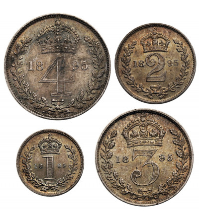 Wielka Brytania, Wiktoria (1837-1901). 1895 Maundy Set