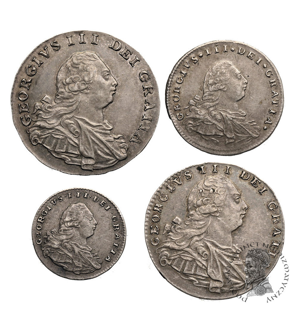 Great Britain, George III (1760-1820). 1800 Maundy Set