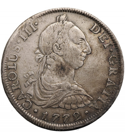 Meksyk, Karol III (1759-1788). 8 Reali 1772 FM