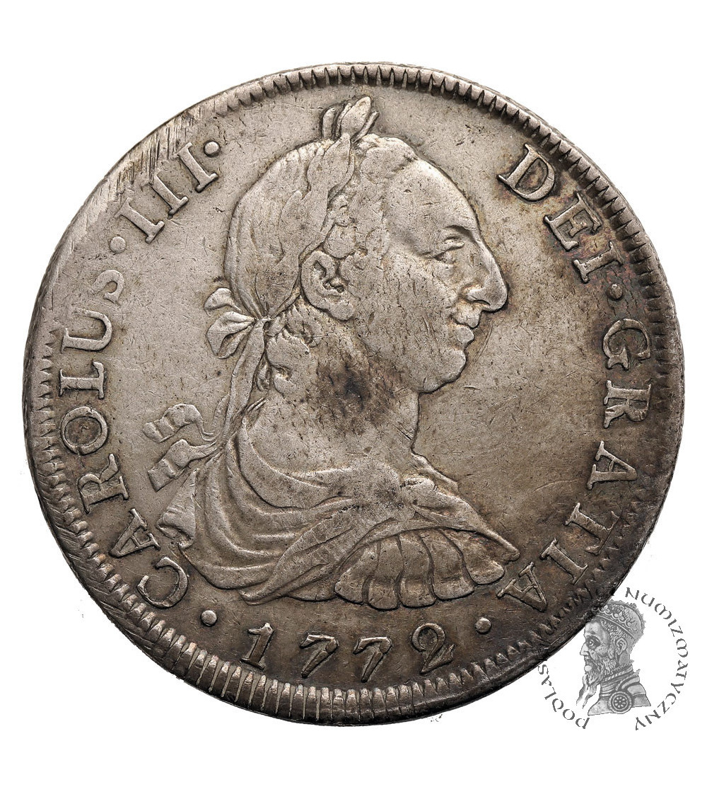 Mexico, Charles III (1759-1788). 8 Reales 1772 FM