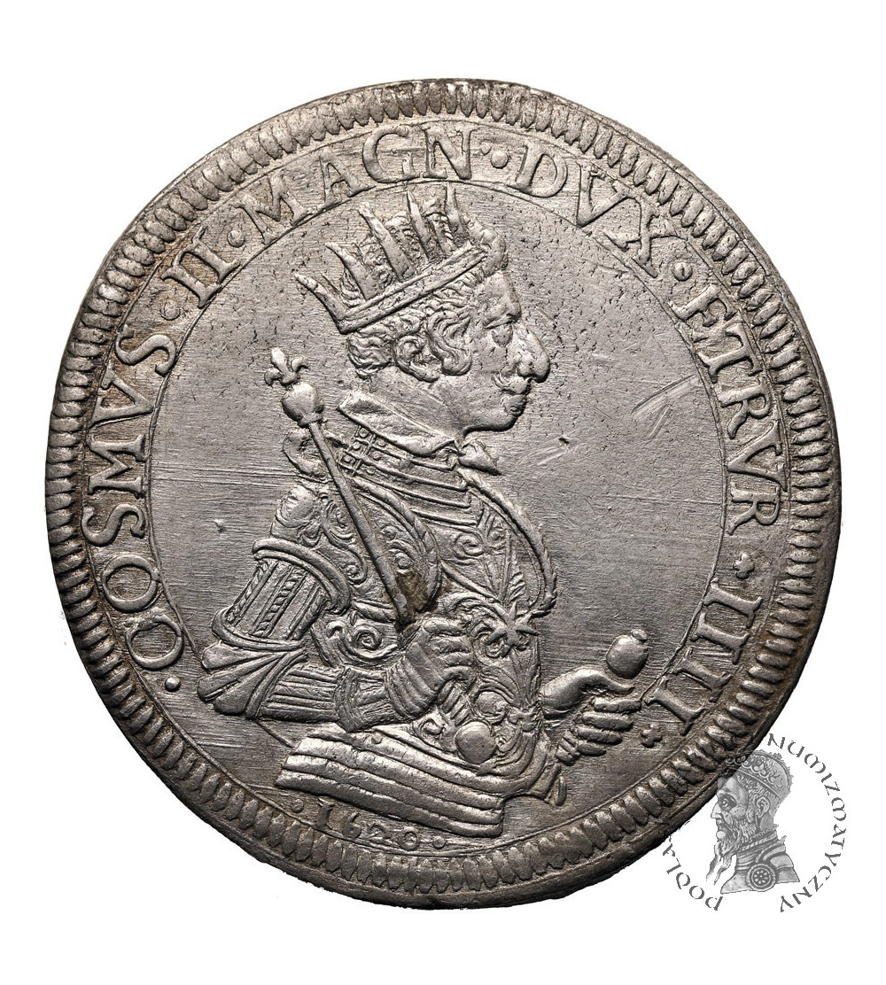Włochy, Wielkie Księstwo Toskanii. Kosma II Medyceusz (1609-1621). Talar / Tallero 1620, Piza