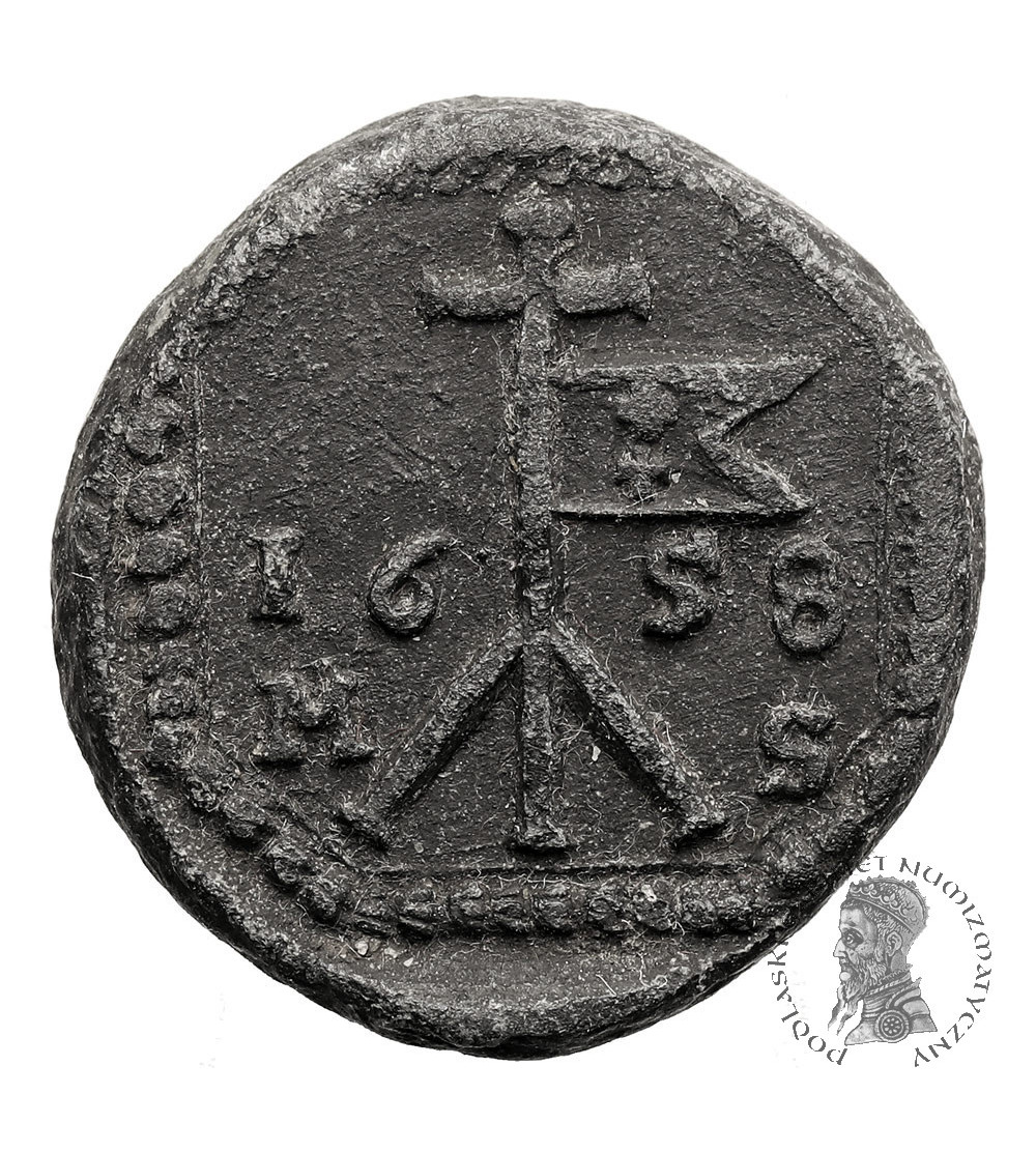 Jan Kazimierz, 1648-1668. City Token 1658, A standing cross with the town's banner and the letters M-S, Gdansk / Danzig