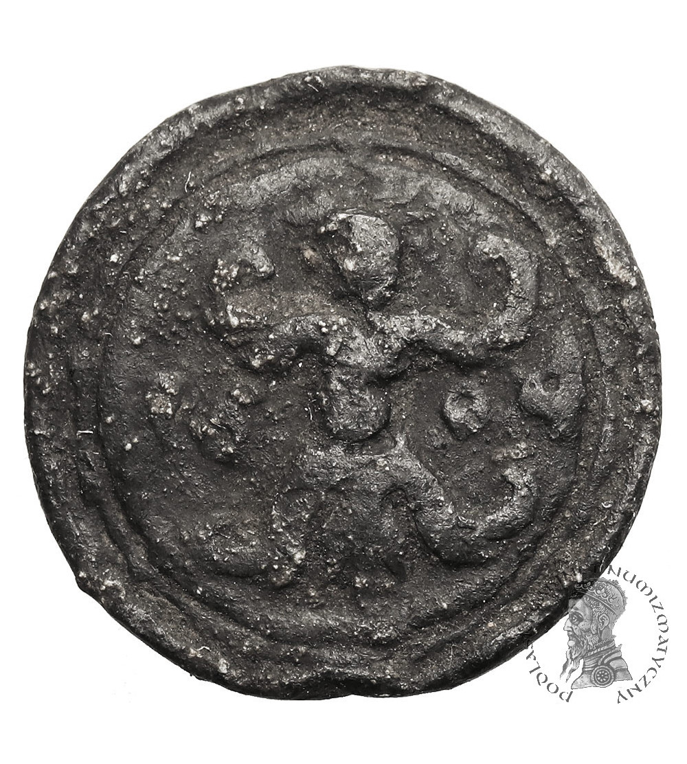 Zygmunt III Waza, 1587-1632. City Token 1604, Mermaid / Bat, Gdansk / Danzig