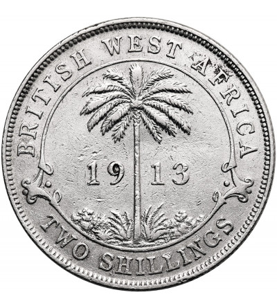 British West Africa, George V (1910-1936). 2 Shillings 1913