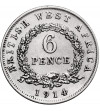 Brytyjska Afryka Zachodnia, Jerzy V (1910-1936). 6 pensów 1914 H