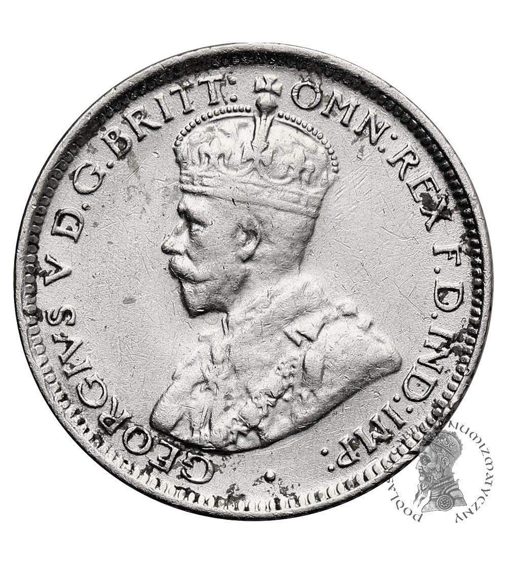 Brytyjska Afryka Zachodnia, Jerzy V (1910-1936). 6 pensów 1914 H