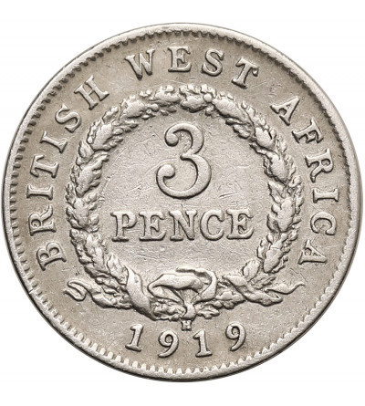 British West Africa, George V (1910-1936). 3 Pence 1919 H