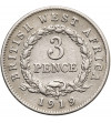 Brytyjska Afryka Zachodnia, Jerzy V (1910-1936). 3 pensy 1919 H