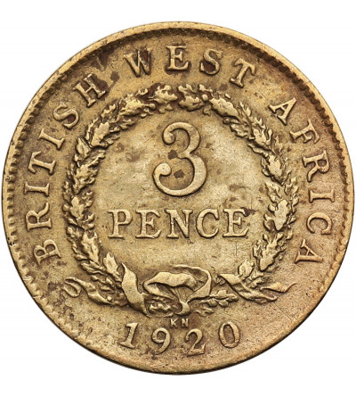 British West Africa, George V (1910-1936). 3 Pence 1920 KN
