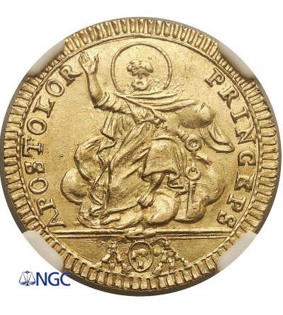 Papal States / Vatican. Pius VII, 1800-1823. Gold Doppia, AN V (1804/5), Rome mint - NGC MS 62