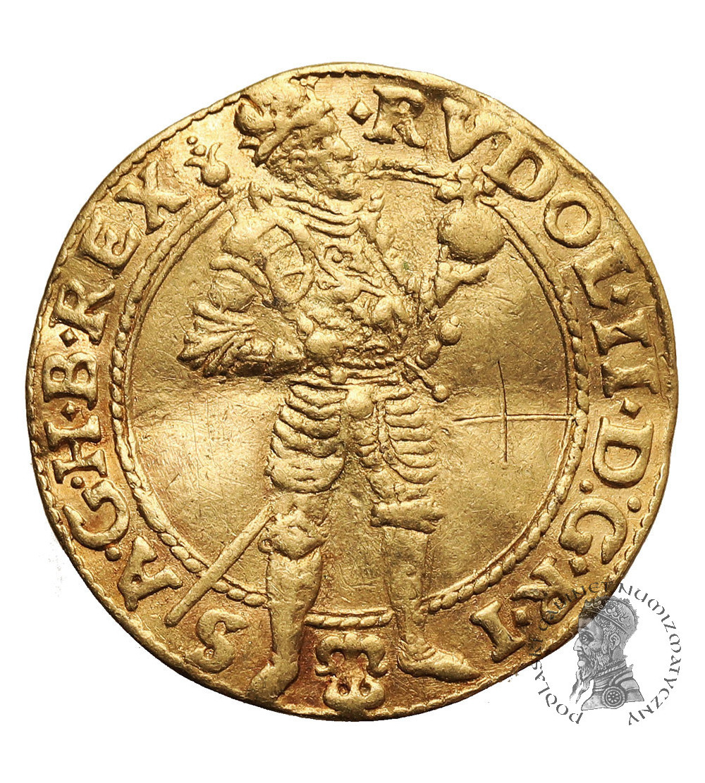 Austria / Czechy-Bohemia, (Święte Cesarstwo Rzymskie). Rudolf II, 1576-1612. Dukat 1587, Praga