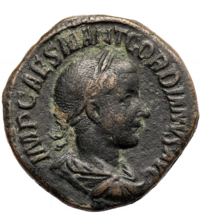 Rzym Cesarstwo. Gordian III, 238-244 AD. Sestercja, 240 -242 AD, mennica Rzym, AEQVITAS AVG